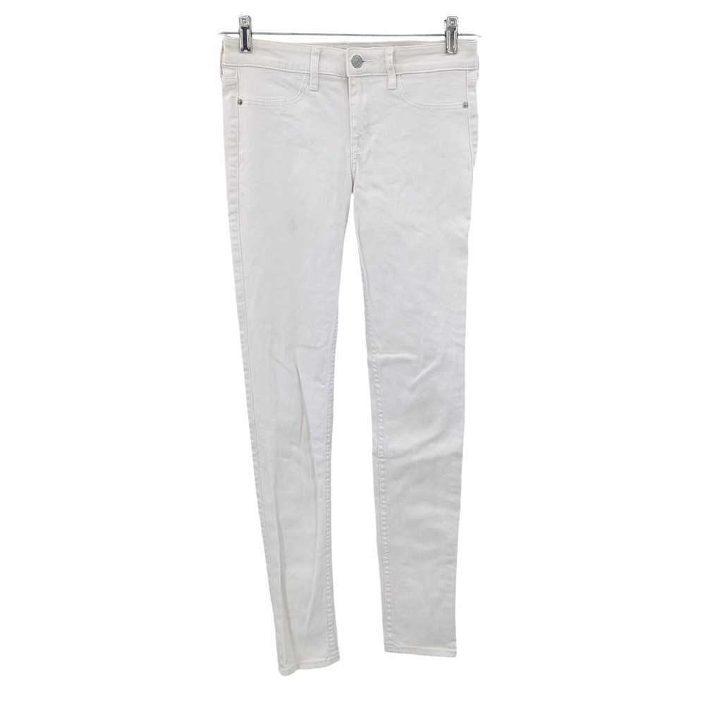 Abercrombie‎ & Fitch White Skinny Jeans Size 26 Stretch Denim